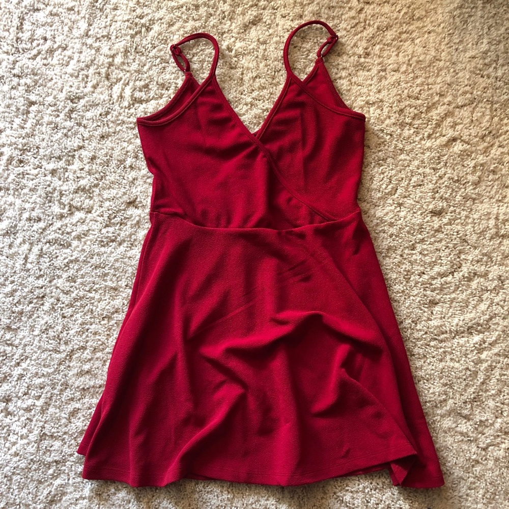 Short Red Flowing Dress